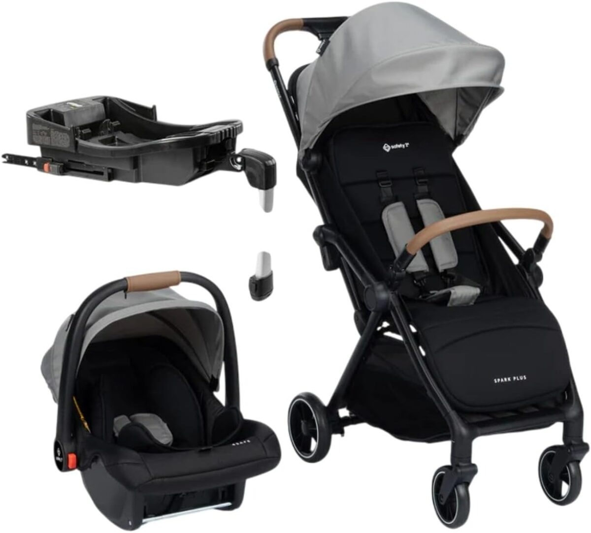 Carrinho de bebê Safety 1st Spark Plus Trio com Isofix preto graphite até 22kg