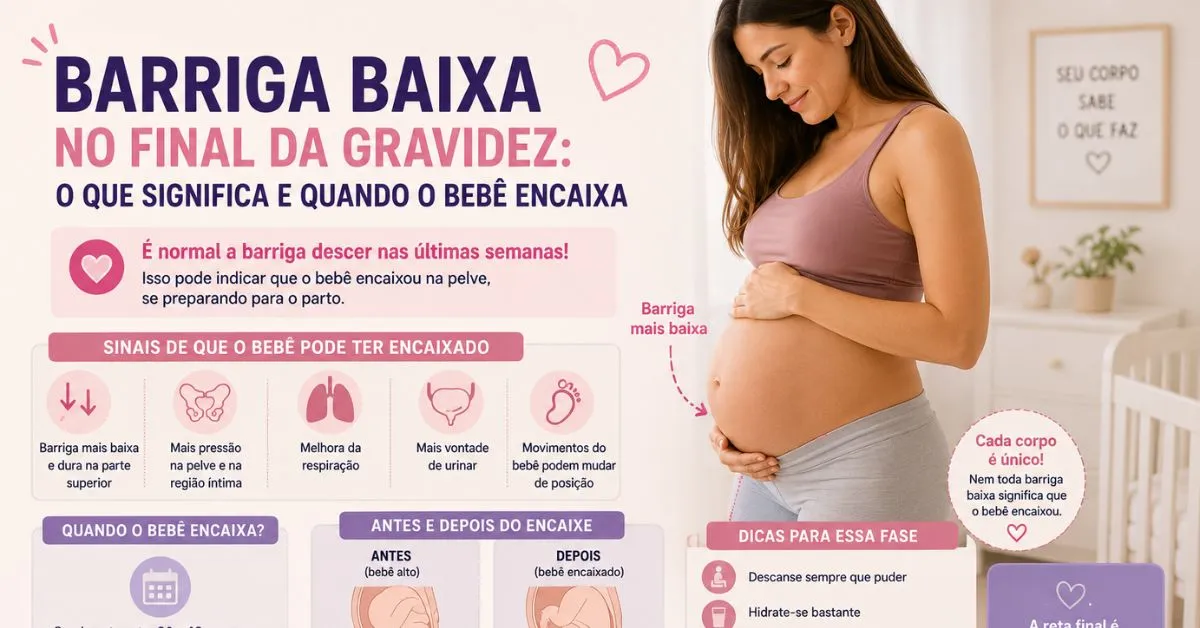 Barriga Baixa no Final da Gravidez: O Que Significa e Quando o Bebê Encaixa